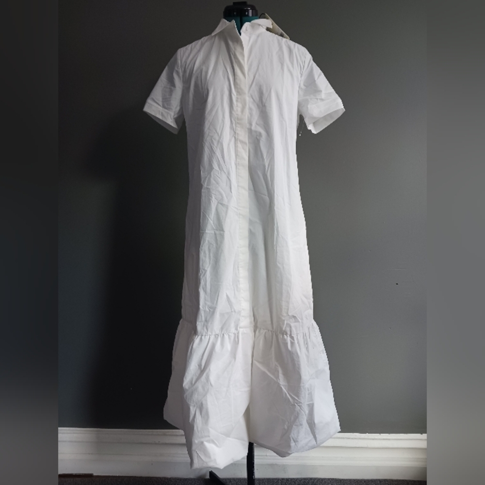 NWT Tuckernuck Martine White Dress Size L